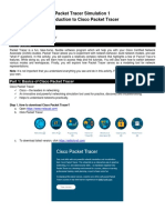 PT Simulation 1 - Intro To Cisco Packet Tracer