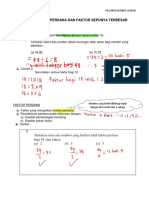 2.1 Faktor, Faktor Perdana Dan Faktor Sepunya Terbesar (FSTB)