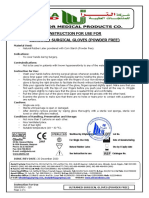 Instruction For Use For Surgical Gloves