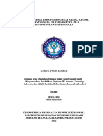 Gambaran Anemia Pada Pasien Gagal Ginjal Kronik (GGK) Pre-Hemodialisa Di RSUD Bahteramas Prov - Sulawesi Tenggara