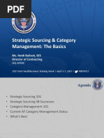 Strategic Souring and Category Management