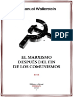 Wallerstein - El Marxismo Despues Del Fin de Los Comunismos