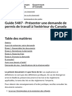 Guide 5487 - Présenter Une Demande de Permis de Travail À L'extérieur Du Canada - Canada - Ca