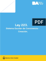 Ley 223-99 Sistema Escolar de Convivencia