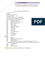 Bag Technique Checklist