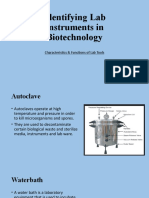 Identifying Lab Instruments in Biotechnology