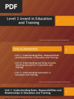 Award in Education and Training PowerPoint