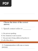 Speech Context Quiz