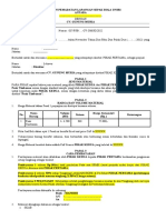 Draft Kontrak Pasir Timbunan