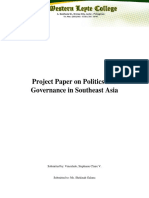 STEPHANIE-Project Paper On Politics and Governance in Southeast Asia