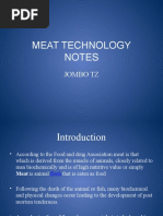 Meat Technology Notes