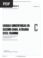 COLD-ForMED STEEL N3. Diseño Por Cargas Concentricas de Sección Canal Atiesada. AISI S100-07