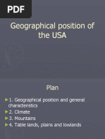 Geographical Position of The Usa