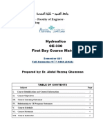 First Day Course Material-CE 330-S-441-Dated 28-8-2022