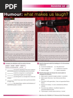 Humour What Makes Us Laugh Worksheet