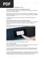 Instalación de Dispositivo A Un PC