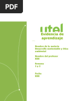 Desarrollo Sustentable y Ética Ambiental - Semanas 1 y 2 - P