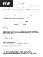 Expresiones Algebraicas