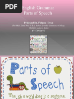 English Grammar Parts of Speech Principal DR Falguni Desai