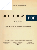 ALTAZOR - Vicente Huidobro