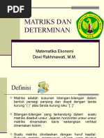 Matematika Ekonomi - Matriks