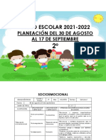 ? 21-22-PLAN DIAGNOSTICO-Del 30 de Agosto Al 17 de septiembre-CON RUBRICAS PARA EVALUAR-SEGUNDO DE PREESCOLAR