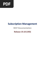 Subscription REST Documentation