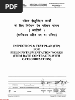 ITP For Instrumentation Works