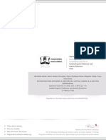 Estrategia para Integrar La Gestión Del Capital Humano A La Gestión Empresarial