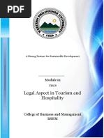 Module 1 Legal Aspects in Tourism & Hospitality