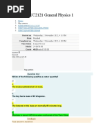 Phyc2121 1ST Quarter Exam