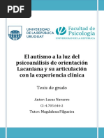 Tesis Lucas Navarro. El Autismo A La Luz Del Psicoanálisis de Orientación Lacaniana