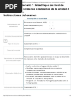 Examen - (AAB02) Cuestionario 1 - Identifique Su Nivel de Conocimientos Sobre Los Contenidos de La Unidad 4