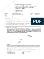 Examen Parcial 2020-II de Procesos MC 216 Resuelto