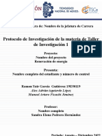 Presentación Protocolo de Taller de Inv 1