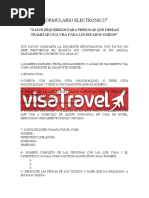 Formulario Electronico Visa-Travel