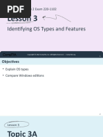 Lesson 3: Identifying OS Types and Features