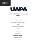 Tarea 4 - Historia Del Derecho y Las Ideas Politicas. El Derecho en El Gobierno Haitiano