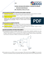 Taller 3 - Balance de Materia Con Reacción y Balance de Energía