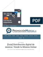 (Guía) Distribución Digital de Música Vende Tu Música Online