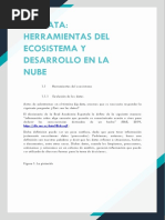 Big Data Herramientas Del Ecosistema y Desarrollo en La Nube