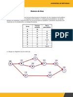 Tarea Balance de Lineas (Resuelto) Dario Estrada