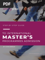 Step by Step Guide To International Masters Programmes Admission UnimyPrep Branding