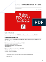 All You Need To Know About FRCEM MRCEM Top 2022 Useful Updates