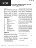 Selecting Fuel Fraction, Propeller Diameter and Fuselage Length For Military Propeller Trainers
