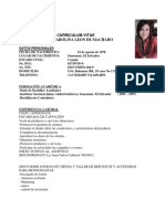 Curriculum Vitae: Nancy Carolina Leon de Machado