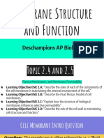 Membrane Structure and Function Presentation