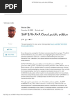 SAP S - 4HANA Cloud, Public Edition