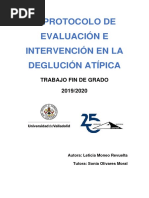 Protocolo de Evaluación e Intervención en La Deglución Atípica