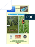 Irrigation Water Management